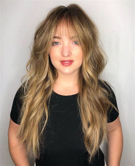 bang ideas for long hair|super long hair with bangs.